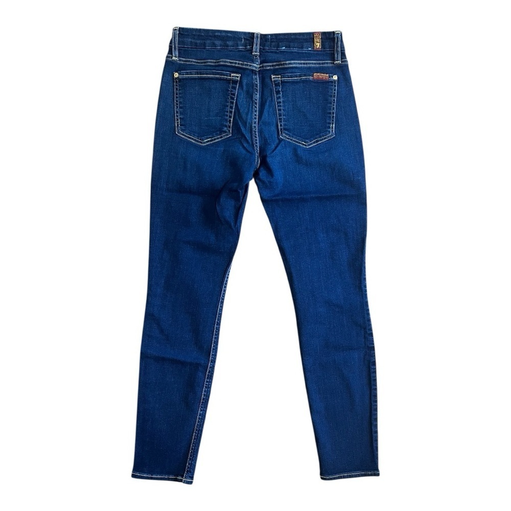 7 For All Mankind Distressed b(air) the ankle skinny jeans size 27 Women - Picture 3 of 14